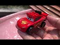 Clean up muddy minicars & disney pixar car convoys! Play in the garden