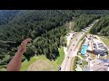 Wingsuit Flight - straight & steep line