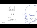 Jevil vs Sans | Cancelled Flipaclip Animation