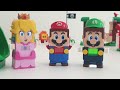 LEGO Mario, Luigi and Peach enter the Super Mario Bros. Wonder. who can clear the course first?