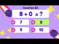 Fun Math Quiz Game for Kids: One Digit Addition