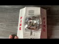 Fire alarm system test 7: new spectralert advance chime strobe and my thoughts about it