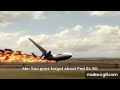 A very badly made MD-11 video crash.