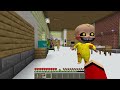 JJ and Mikey HIDE from Joy , Disgust , Fear , Anger from Inside Out 2 in Minecraft Maizen