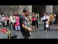 Time (Pink Floyd) by a street musician in Rome