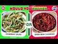 Would You Rather - RED vs GREEN Food Edition! 🍓🍏 Quiz Galaxy