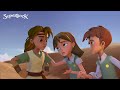 Goliath Threatens the Israelites | Clip from A Giant Adventure | Superbook S01 E06