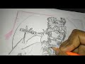 Radha Krishna Pencil Art || state new version