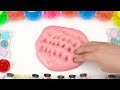 Satisfying Video Making Soda Handcream Slime Mixing Eyeshadow Glitter Makeup Cosmetics ASMR #22