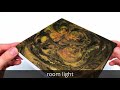 Acrylic pouring with Straws & Iridescent colors & Epoxy Resin - glittering results! | JFA