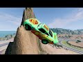 Epic Escape: Lightning McQueens vs. Giant Thomas Eater and Spider Monsters in BeamNG.Drive!