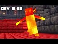 I Survived 100 Days as a LAVA PENGUIN in HARDCORE Minecraft