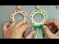 DIY Mini Wreath Tutorial | Macrame wreath Ornament Using Lark's Head Knot