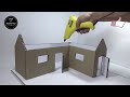 A small Cardboard House (with dimensions)- How to make
