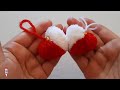 ❤ HEART MADE FROM AMAZING POMPOM