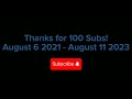 Thanks for 100 subs!!!