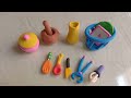 Miniature Clay kitchen Set | Mini Cookware set | How to make kitchen set With Clay | Clay Videos