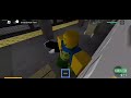 playing get hit by a train simulator on Roblox