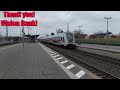 Züge: ICE, IC, Vectrons-Durchfahrten im Bahnhof Nienburg - Trains: Passages in Nienburg station
