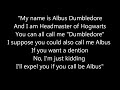 Going Back to Hogwarts-A Very Potter Musical-Lyrics