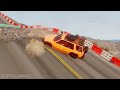 Wave Road Against Vehicles #32 - BeamNG drive