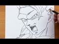 Cómo dibujar a Goku SSJ3 paso a paso ✏️ Dibujos Fáciles