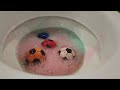 Football VS Popular Sodas !! Yedigün Blue, Coca Cola, Fanta, Sprite, Fruko and Mentos in the toilet