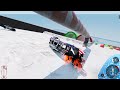 ПОЛИЦЕЙСКАЯ ПОГОНЯ НА ЛЕДЯНОЙ ГОРКЕ! СМЕРТЕЛЬНЫЙ СПУСК В BeamNG.drive