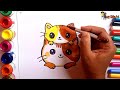 Hello kitty 😺 Drawing, Coloring & Painting for Kids, Toddlers | 5 Hello kitty Cat Drawing