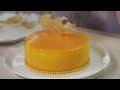 CARAMEL MOUSSE  CAKE , MIRROR GLAZE