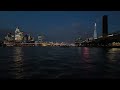 Epic London River Boat Chase 4K Video. Thames Drone 4K Stock DJI Mini 4 Pro DenariPixel