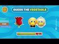 Guess The Fruit And Vegetable By Emoji 🍒🍎 | Emoji Quiz 2024
