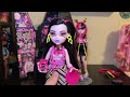 NEON FRIGHTS DRACULAURA REROOT & REVIEW! 💛🩷 Monster High Skulltimate Secrets G3 Doll Unboxing!