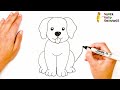 How To Draw A Dog Step By Step 🐕 Dog Drawing Easy