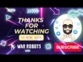 Ganhamos 🥳🏆 War Robots | Supreme Noob