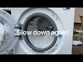 Stress test: Throwing SNOW during 1600rpm spin in AEG/Electrolux washing machine (JUMPING)