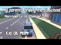 My Parents Driving Me to School VS. My Parents When They Are Late To Work | Roblox Ultimate Driving