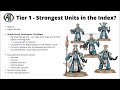 Thousand Sons Unit Tier List in 10th Edition Warhammer 40K - Best and Worst Index Datasheets?