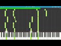 クロノトリガー　魔王決戦　ピアノ練習用　Synthesia