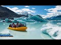 By boat on Tasman Glacier Lake (Plimbare cu barca), New Zealand ep 6 - travel video calatorie vlog