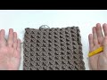 Crochet Double Sided Triangles. Chocolate squares blanket (Quick 1 ROW repeat)