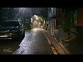 Rain Walk through Drenched Alley, Bathed in Downpour. Relaxing Sound for Sleep Meditation. ASMR.