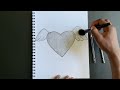 How To Sketch A Cute Heart With Wing Il Step By Step Il Easy Sketching Ideas.