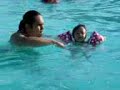 swimming with Ella