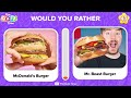 Would You Rather...? 🍔🍕🍨 Junk Food Edition | The Quiz Time