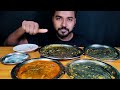 Eating Spicy Chicken Feet Curry with Rice | Fish Curry, Chicken Gizzard Curry & Rasgulla  Mukbang