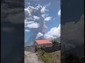 La Soufriere volcano explosive eruption . 22nd April 2021. view from Rose Hall.