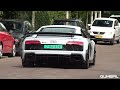 SUPERCARS vs Speedbumb Leaving Car Show - Revuelto, SVJ, Custom RS6, 812 Novitec, Mansory Urus