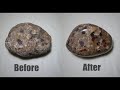 Polishing a Large Puddingstone