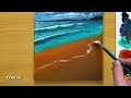 Easy Way to Paint a Beach Scene / Acrylic Painting for Beginners
